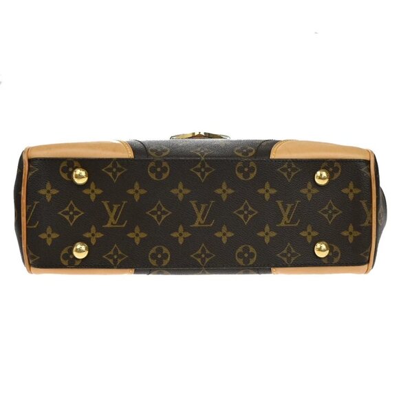 LOUIS VUITTON Logo Beverly MM Shoulder Bag Monogram Leather Brown - Picture 5 of 14